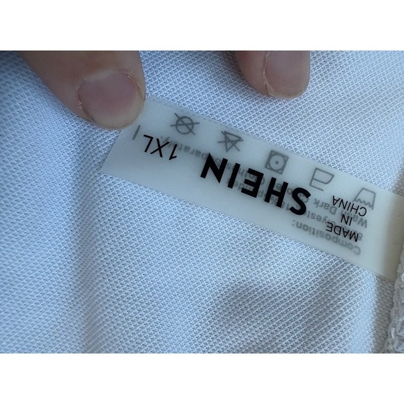 SHEIN 1XL Floral High Waist Bikini Bottoms Swimsuit Purple Blue White - Picture 3 of 3